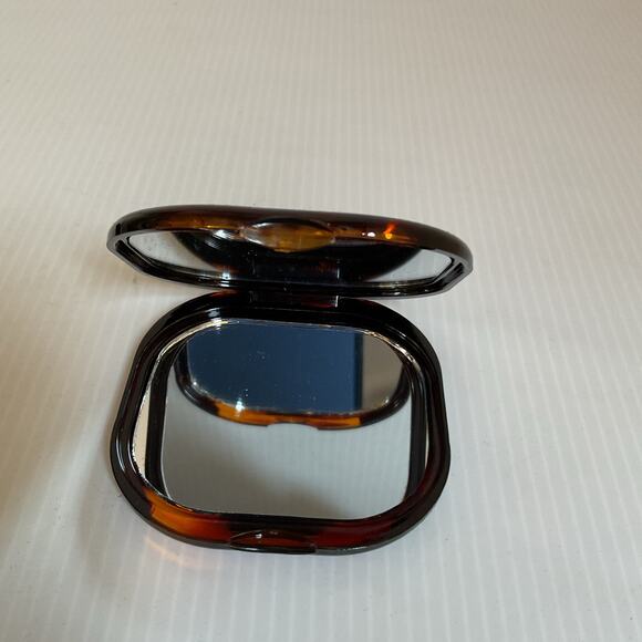 Hand-Painted Mexican Compact Mirror Monarch Butterfly Michoacán Gold Foil Art - Picture 5 of 8